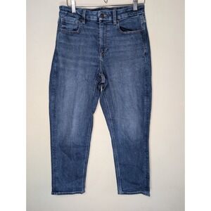 American Eagle Curvy Mom Jean Womens Size 6S Medium Wash High Rise Minimalist